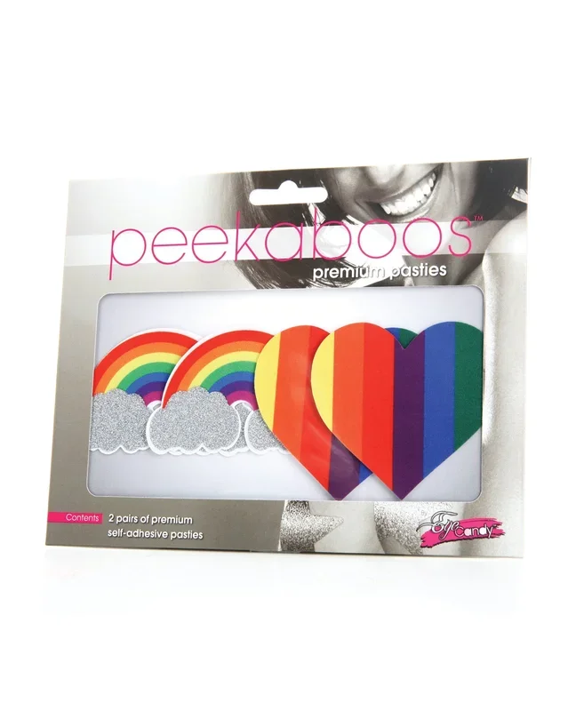 Peekaboos Pride Glitters Rainbows & Hearts – Pack of 2