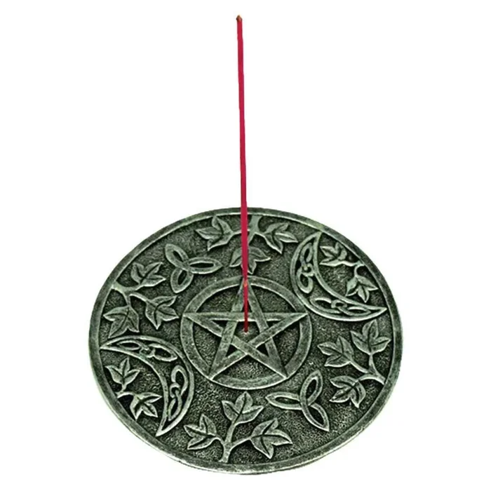 Pentagram Round Stick 4.75″ Incense Burner