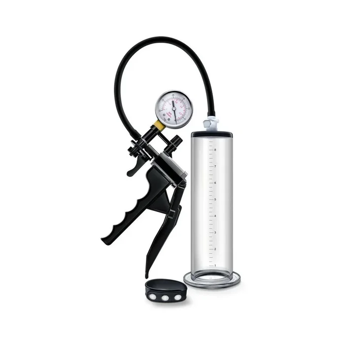 Performance – Vx8 Premium Penis Pump System With Silicone Cock Strap – Clear