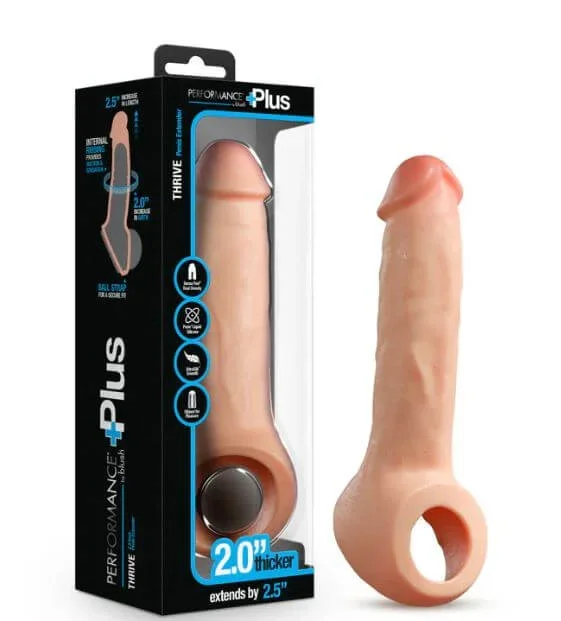 Performance Plus Thrive Silicone Penis Extender – 2.5-Inch Extension
