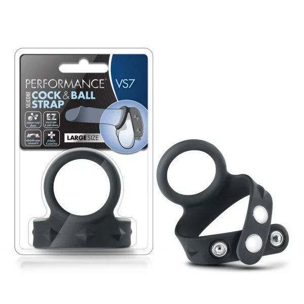 Performance VS7 Silicone Cock & Ball Strap – 2 Inch Black Ring