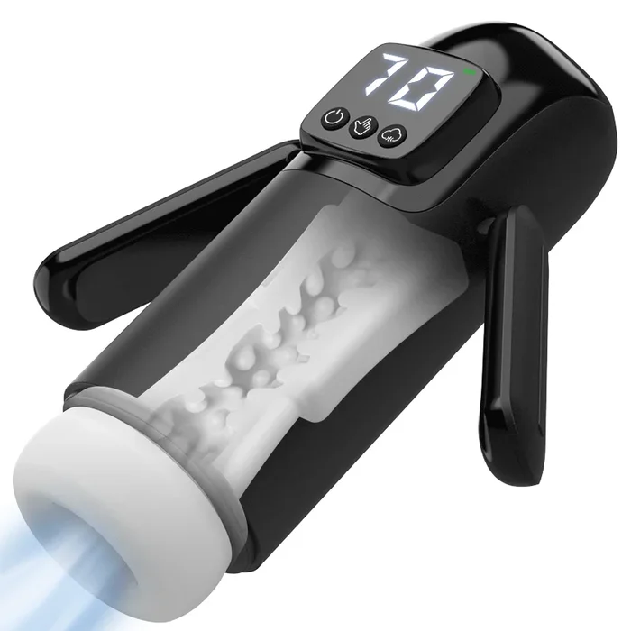 Phantom – 7 Suctions 7 Vibrations Dual Handles Large Granule Channel Texture Male Masturbator