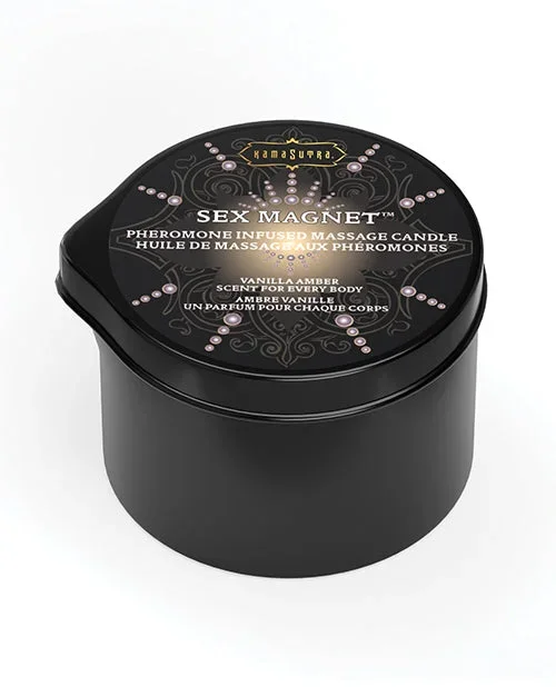 Pheromone Massage Candle with Vanilla Amber Scent and Pour Spout