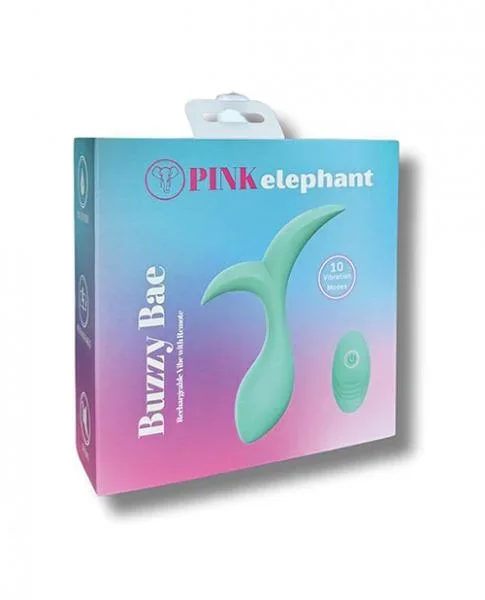 Pink Elephant Buzzy Bae Rechargeable Vibe w/Remote – Aqua