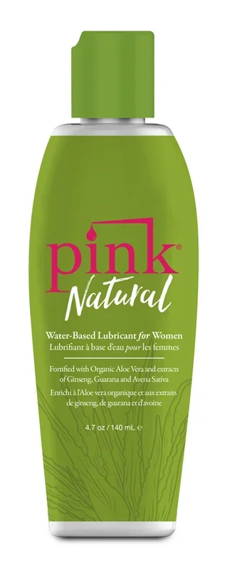 Pink Natural 4.7 Oz Water-Based Lubricant with Aloe Vera Extract