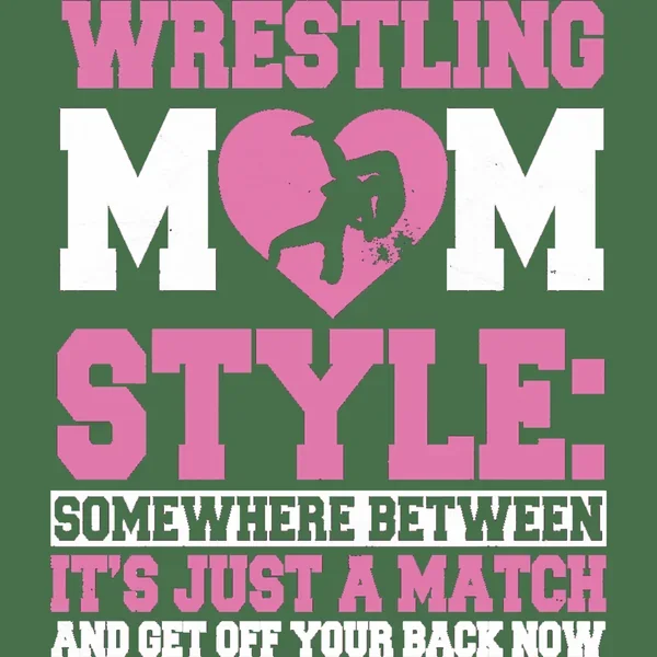 Pink Wrestling Mom Style DTF (direct-to-film) Transfer
