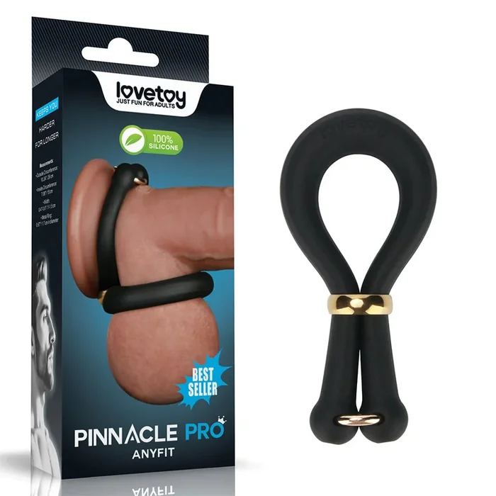 Pinnacle Pro Anyfit Stretcher – Black Adjustable Cock Ring