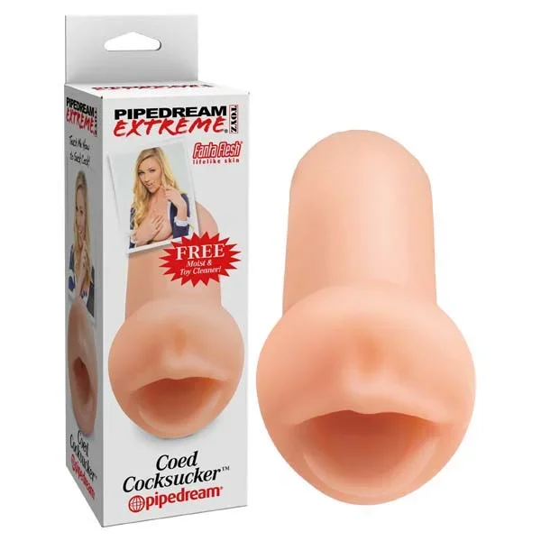 Pipedream Extreme Toyz Coed Cocksucker – Flesh – Flesh Mouth Stroker