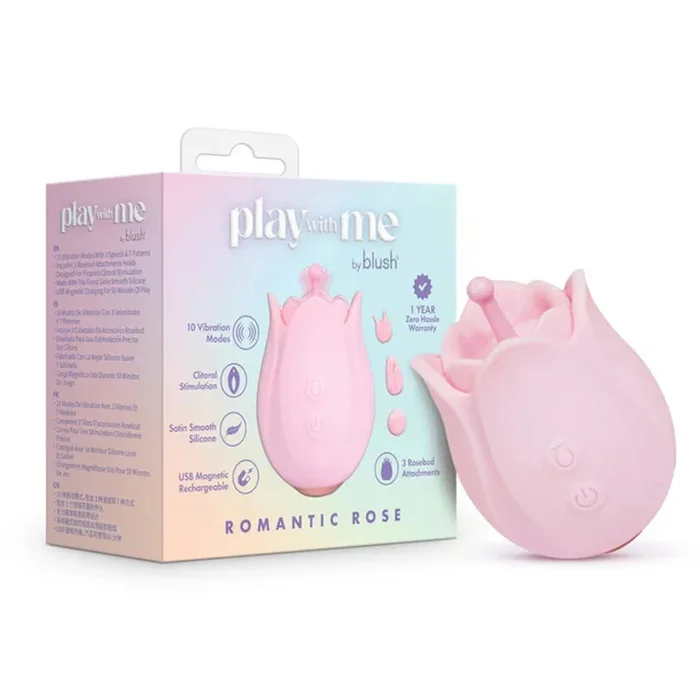 Play With Me Romantic Rose Pink Wireless Clitoral Vibrator
