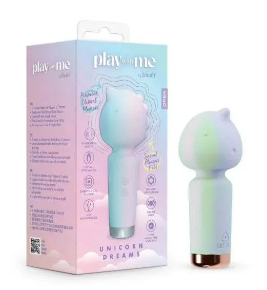 Play With Me Unicorn Dreams Clitoral Stimulator – Blue/Green