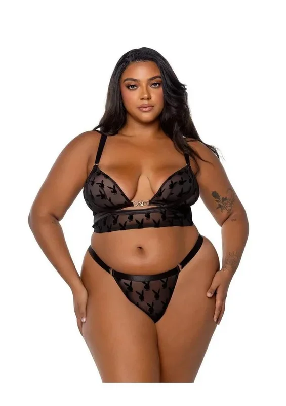 Playboy Bunny Charm Bralette Set