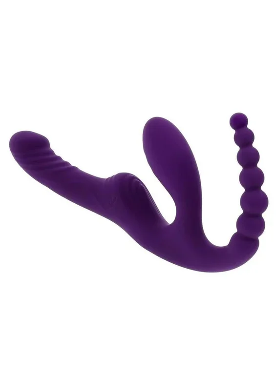 Playboy Hug It Out Rechargeable Silicone Inflatable Triple Stimulation Vibrator with Remote