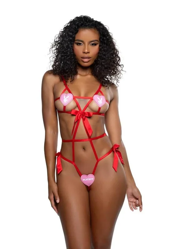 Playboy Lovestruck Bunny Strappy Teddy