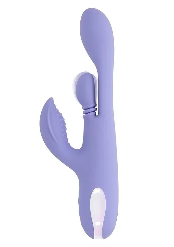 Playboy Nubbin Rubbin Rechargeable Silicone Triple Motor Vibrator with Clitoral Stimulator