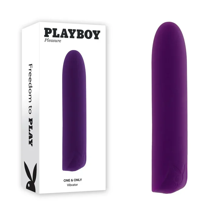 Playboy Pleasure ONE & ONLY – Purple 12 cm USB Rechargeable Bullet
