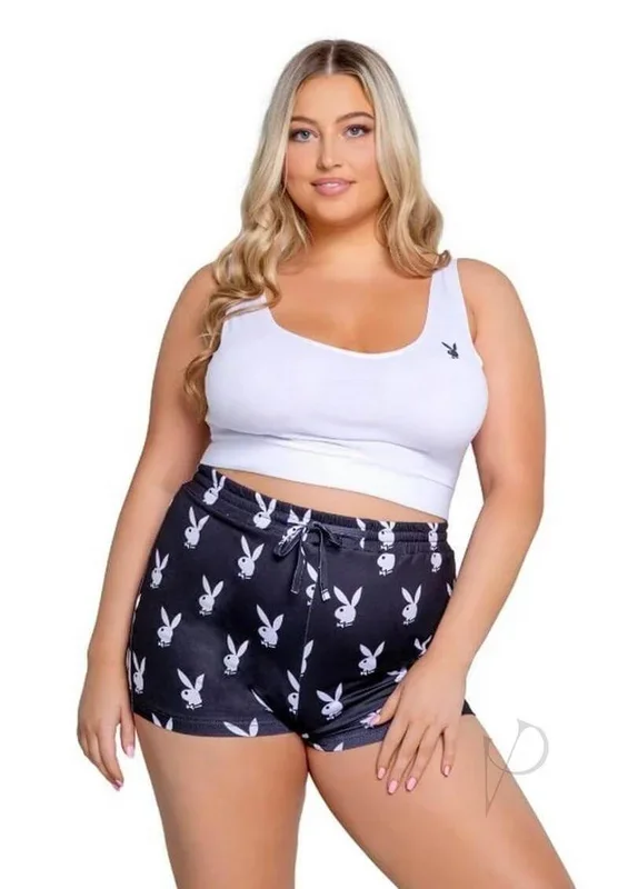 Playboy Slumber Bunny Set 2 Piece Black White 3 XL 4 XL