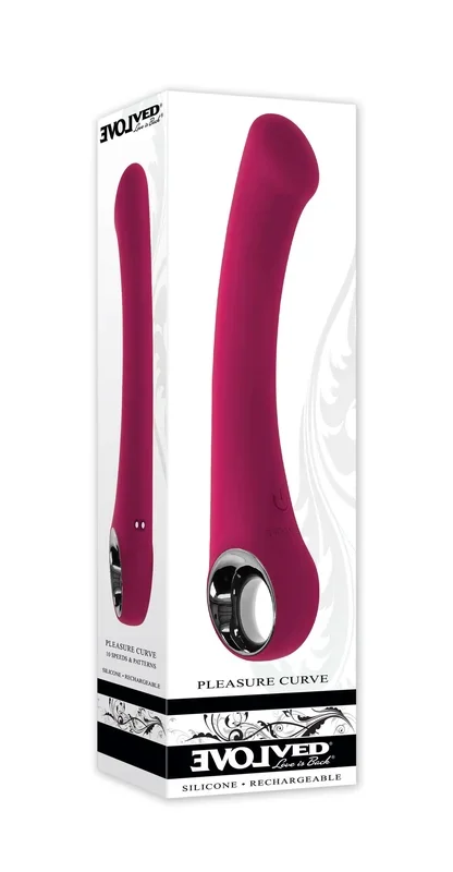 Pleasure Curve G-spot Vibrator Burgundy