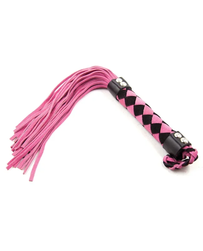 Plesur 15″ Leather Flogger – Pink