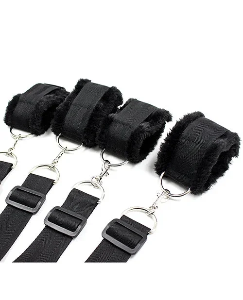 Plesur Fuzzy Bedroom Bondage Kit – Black