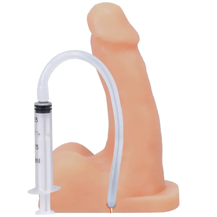 Pop N’ Play Silicone Squirting Packer Dildo – Cream