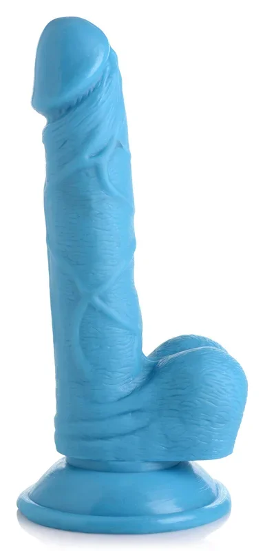 Pop Pecker 6.5 Inch Dildo With Balls – Blue