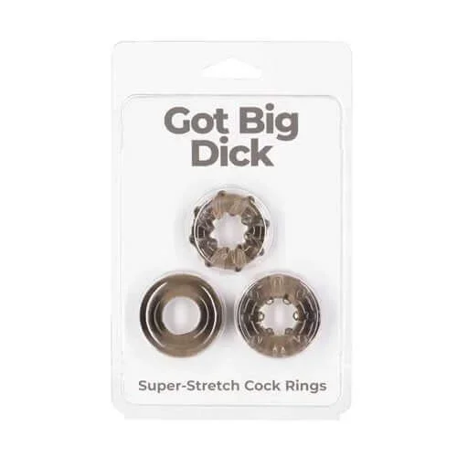 Power Bullet Got Big Dick 3 Pack Rings