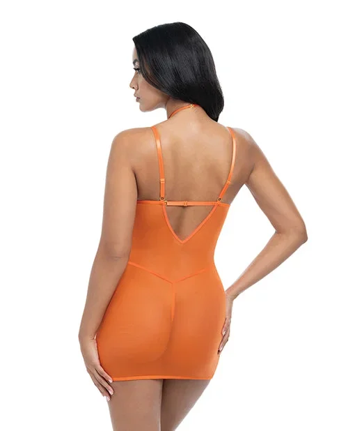 Presley Lace Babydoll w/G-String 2 pc Set – Dragon Fire Orange L/XL