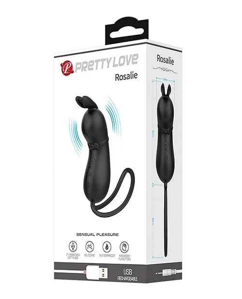 Pretty Love Rosalie Tethered Clit Stimulator – Black