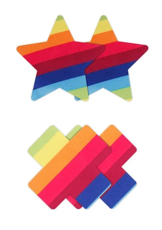 Pretty Pasties Pride Cross and Star