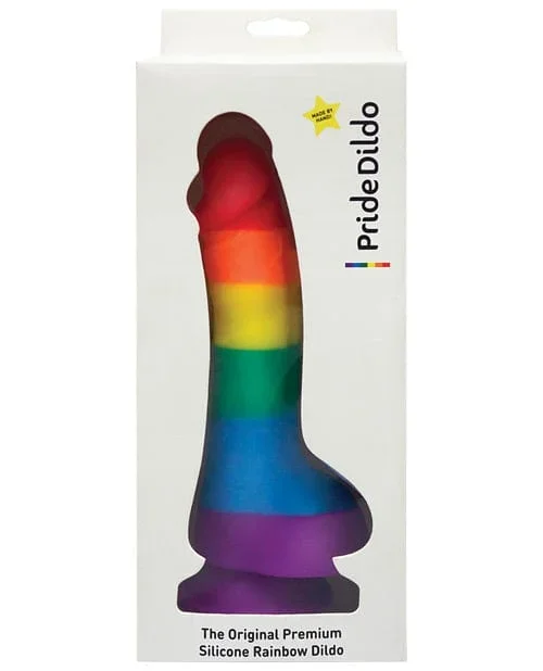 Pride Dildo with Balls – Rainbow