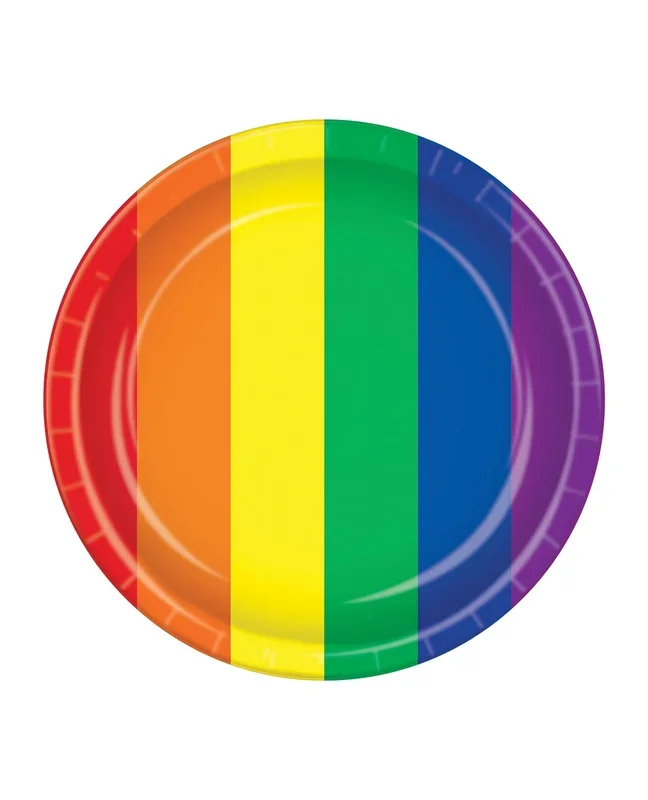 Pride Plates – Rainbow Pack of 8
