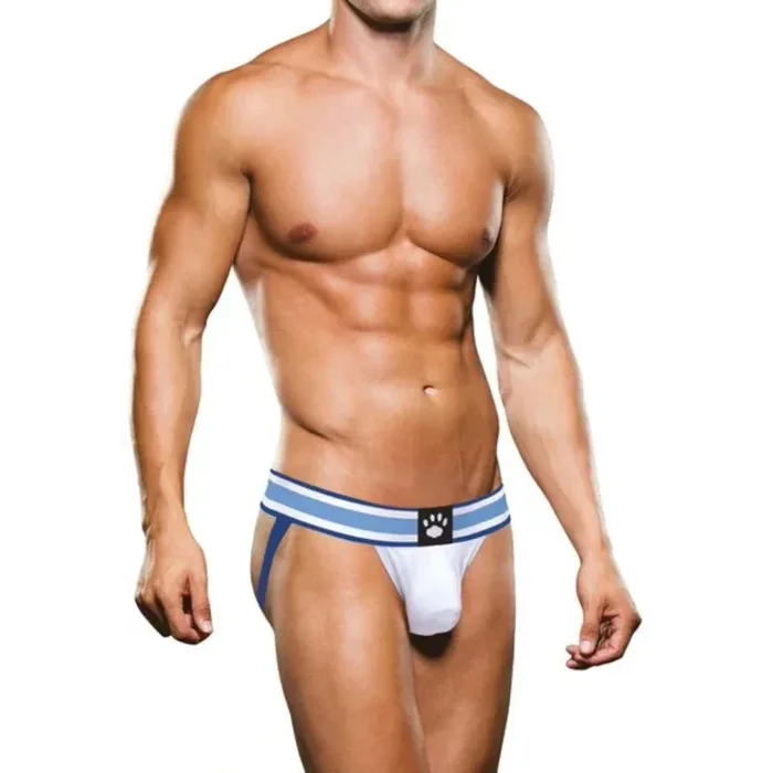 Prowler Jock Strap White Blue