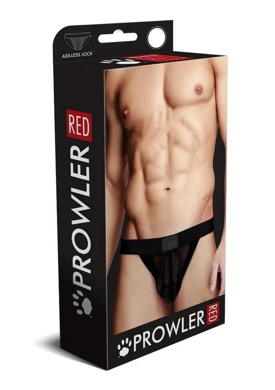 Prowler Red Fishnet Ass-Less Men’s Jockstrap Bold Fetish Underwear