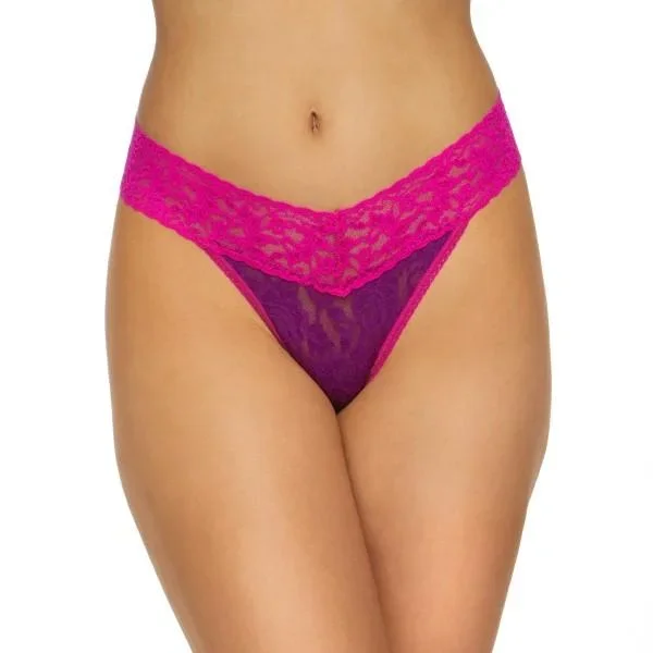 Purple/Tulip Pink – Original Rise Thong – One Size