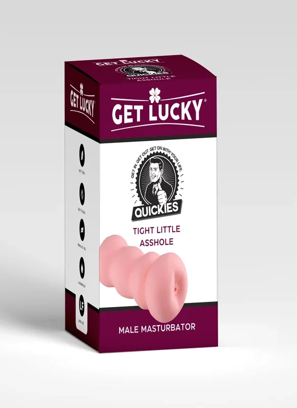 Quickies Tight Little Asshole Male Masturbator – Ultra-Soft Realistic Textured Sleeve Male Masturbator