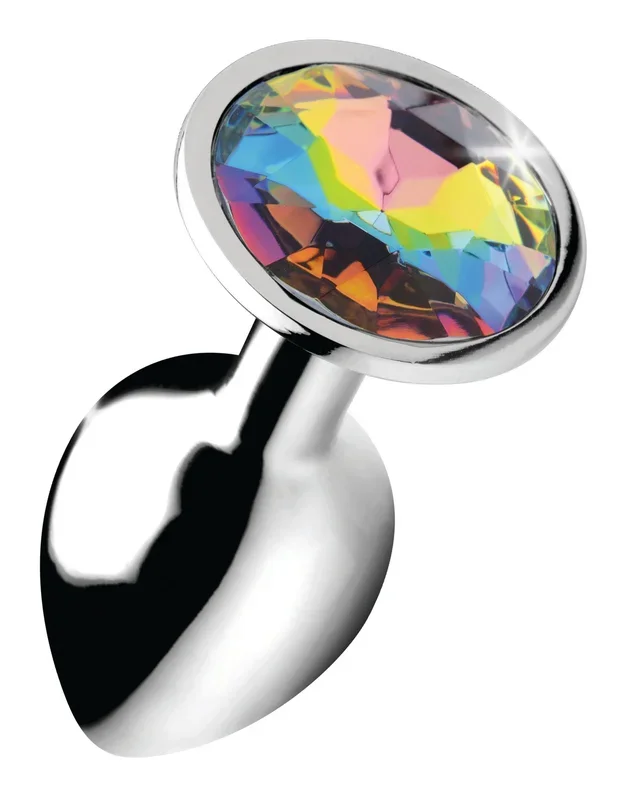 Rainbow Prism Gem Small Anal Plug for Colorful Intimate Play
