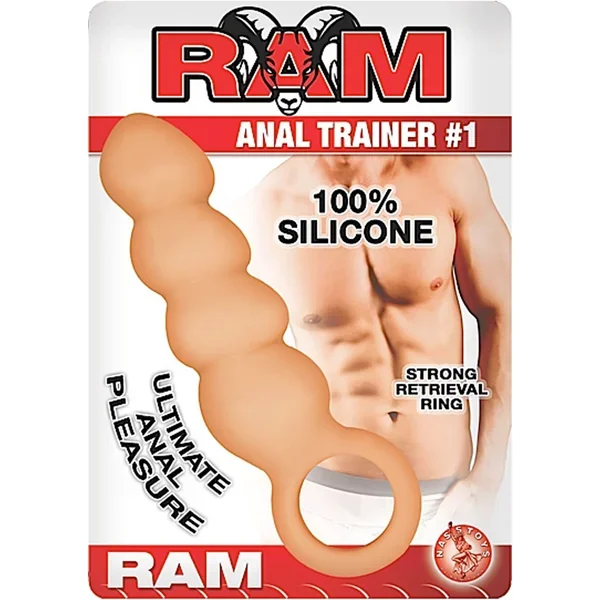 Ram Anal Trainer #1 Silicone Probe Waterproof Flesh 5.5 Inch