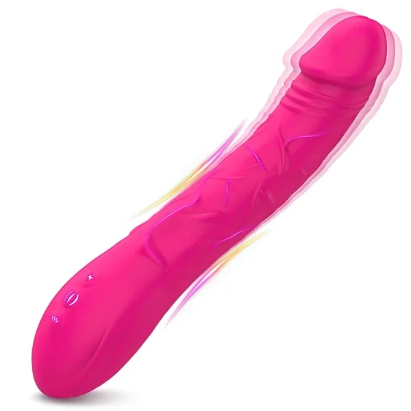 Realistic Dildo Vibrator For Women, 9 Inch Vibrator Sex Toys For Women G Spot Vibrator Clitoral Stimulator With 10 Powerful Vibration Modes, Adult Sex Toys For Women And Couples Pleasure (Pink)