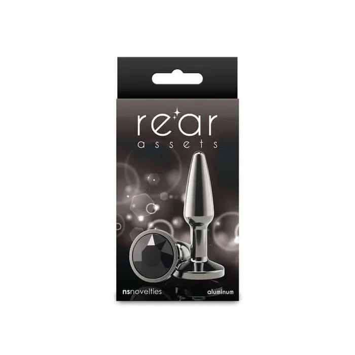 Rear Assets Tapered Butt Plug Small Gunmetal Black