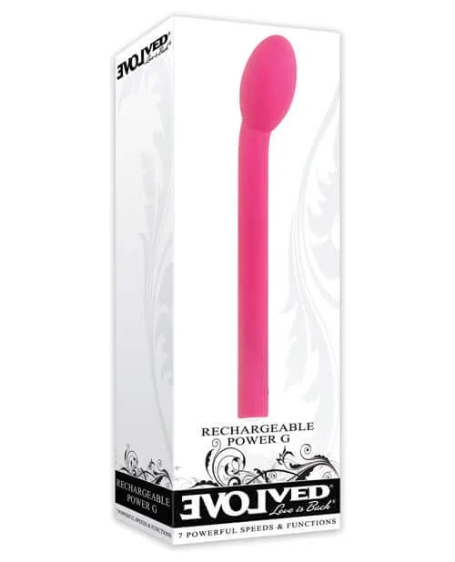 Rechargeable Power G Silicone Probe G-Spot Massager – Pink