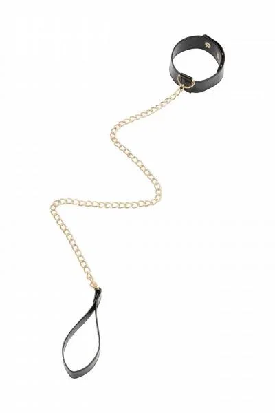 Regalia Collar with Lead – Black – One Size