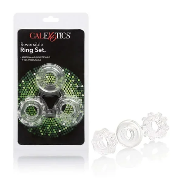 Reversible Ring Set Clear: Versatile Erection Enhancers for Maximum Pleasure