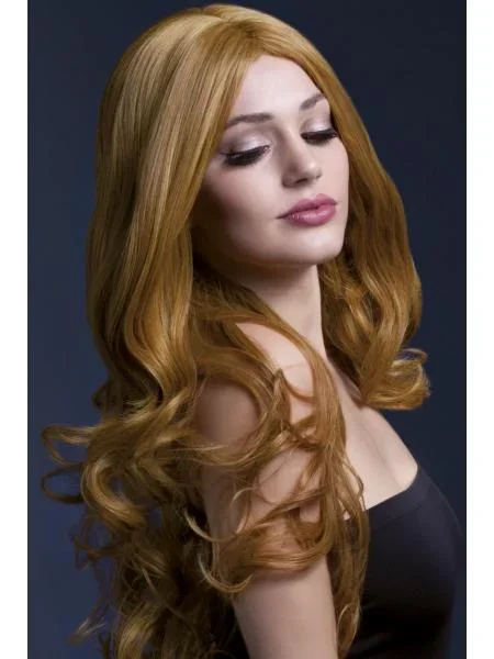 Rhianne Wig Long Curl – Auburn