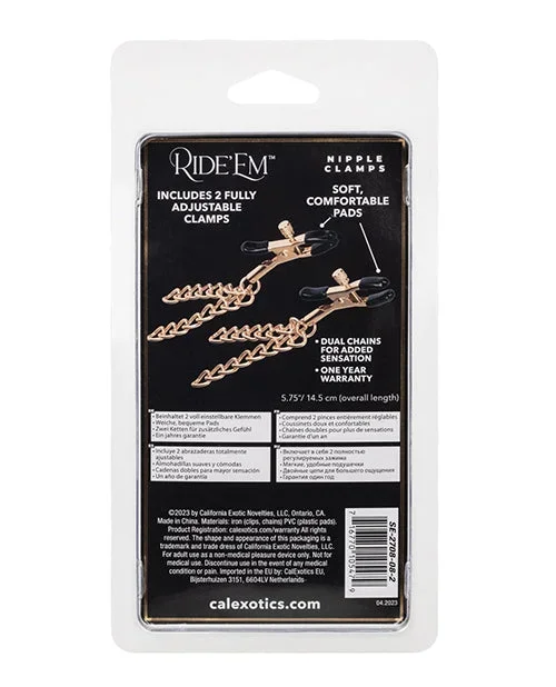 Ride ‘Em Premium Denim Collection Nipple Clamps