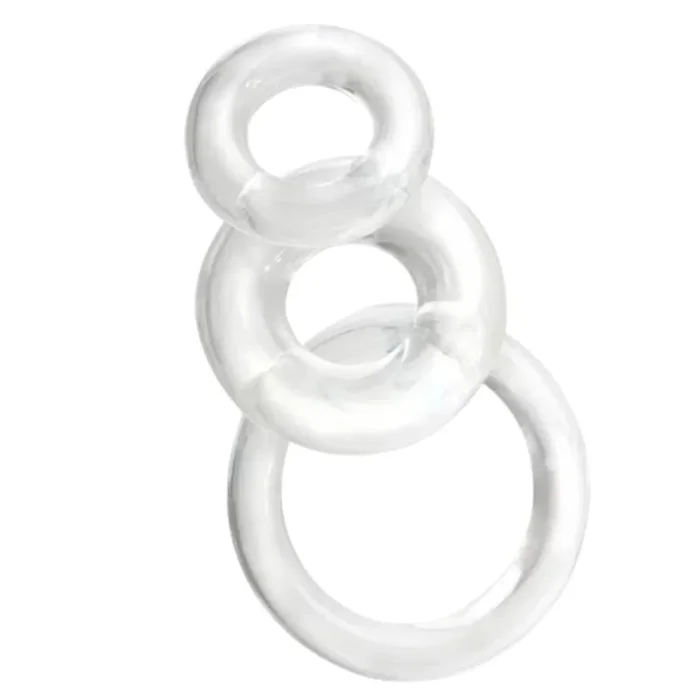 Ringo 3 piece Cock Ring Set – Clear