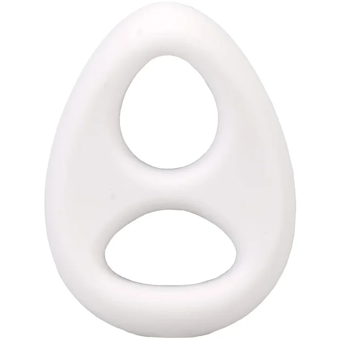 Rock Solid The Code Silicone Cock Ring With Bandana White