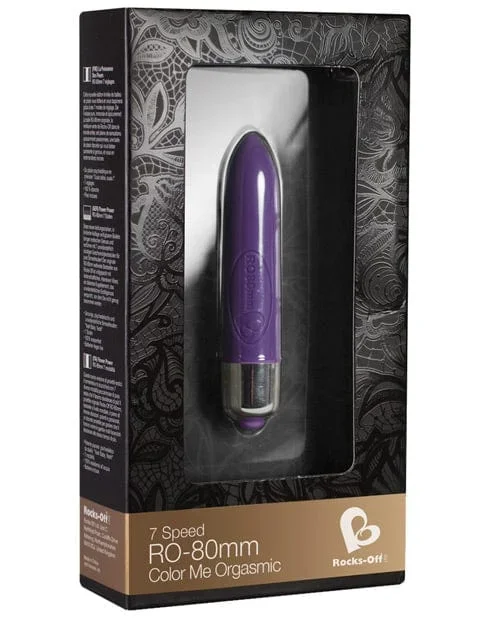 Rocks Off Color Me Orgasmic Colored Ro-80 mm Bullet – 7 Speed Color Changing