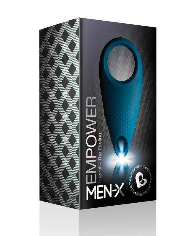 Rocks Off Men-X Empower Couples Stimulator – Blue