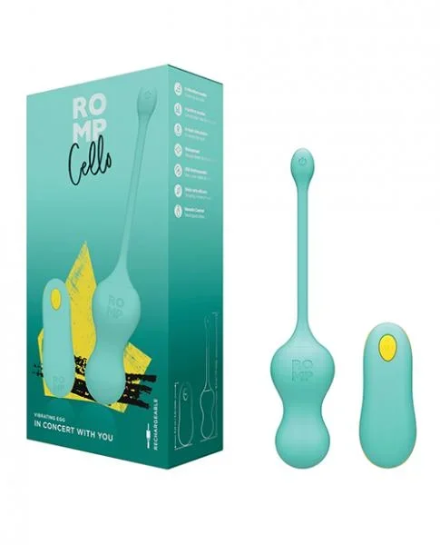 ROMP Cello Remote Control G-Spot Vibrating Egg – Blue