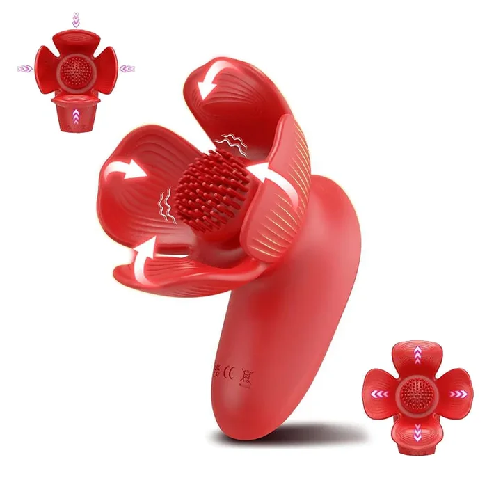 Rose kneader 10 Vibration & Pinching Breast Stimulator with Petal Kneading